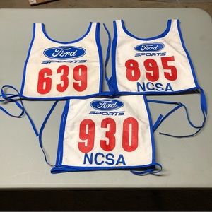 Vintage Ford Sports NCSA Bibs Vests Run College Student Athlete Recruiting NCAA
